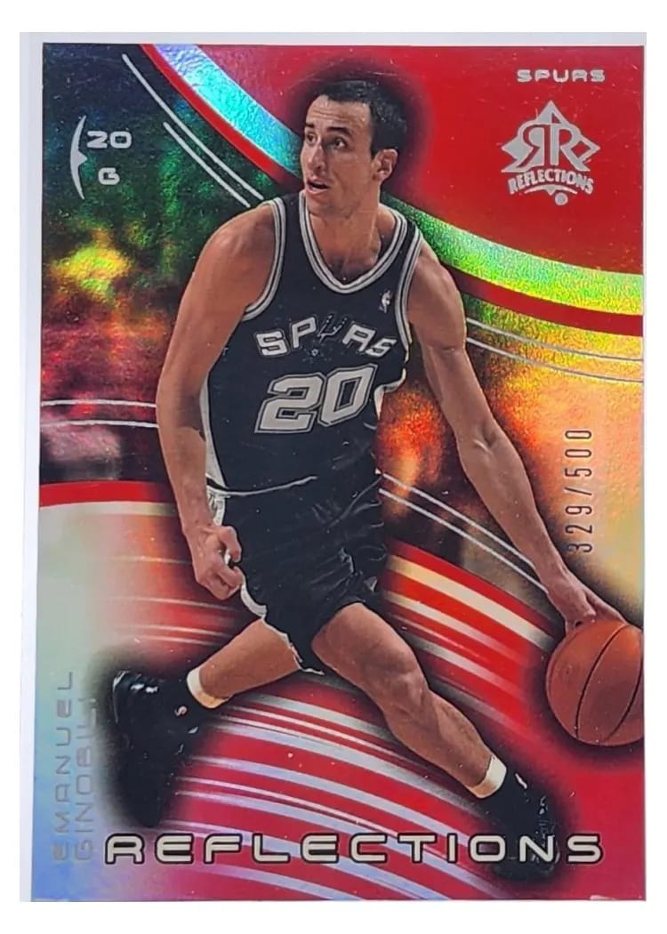 2004 Upper Deck Reflections Emanuel Ginobili #77 card