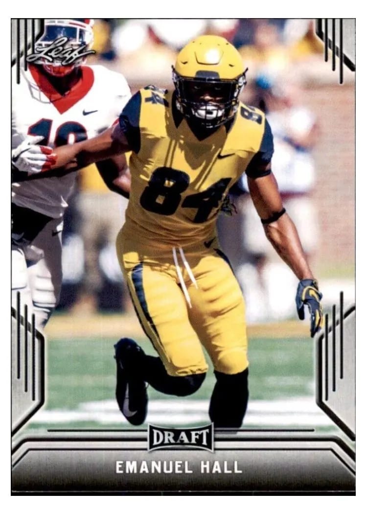 2019 Leaf Draft Emanuel Hall #30 card