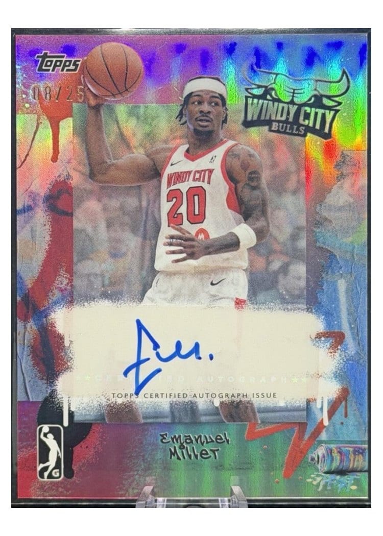 2024-25 Topps G-League Chrome Autographs Emanuel Miller #AU-EM