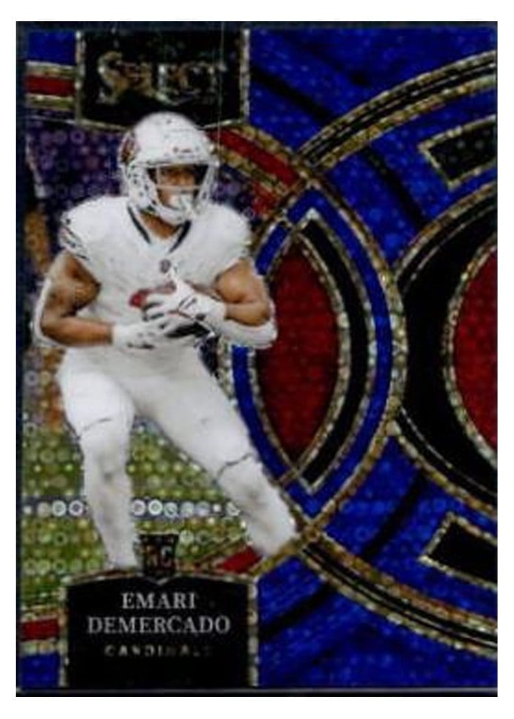 2023 Panini Select Base Set Emari Demercado Disco Blue Prizm #160 card