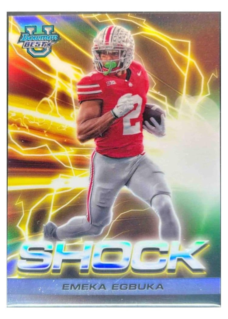 2024 Bowman University Best Shock & Awe Set Emeka Egbuka #SA-21 card