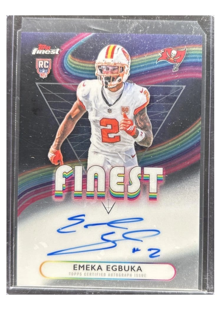 2025 Finest Rookie Finest Autographs Emeka Egbuka #RFA-EE card