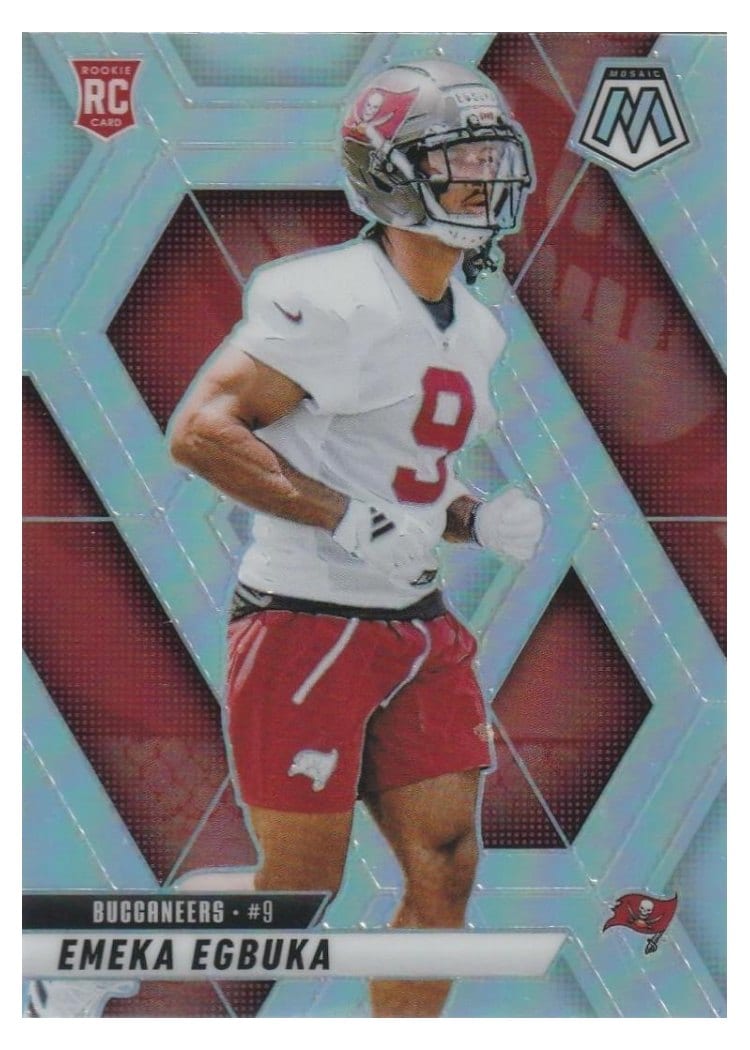 2025 Panini Mosaic Base Set Emeka Egbuka Silver #376 card