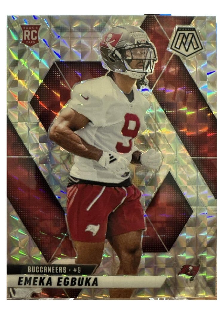 2025 Panini Mosaic Base Set Emeka Egbuka Tessellation #376 card
