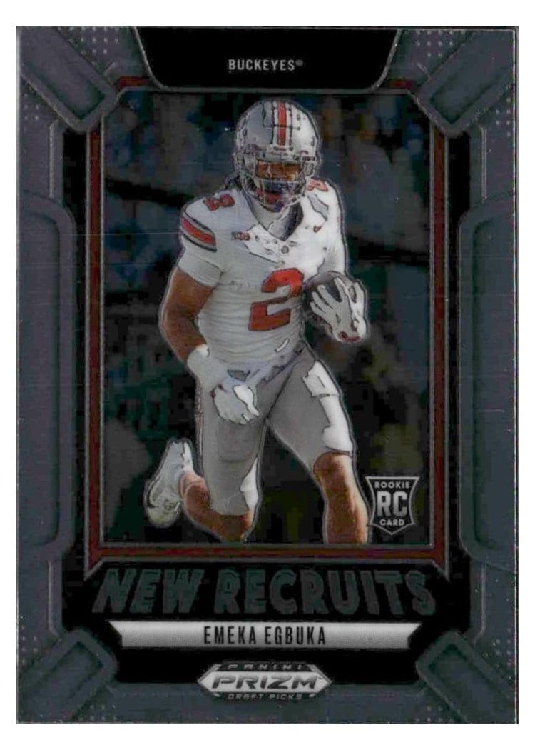 2025 Panini Prizm Draft Picks New Recruits Emeka Egbuka #12 card