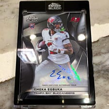 2025 Topps Chrome Rookies Autographs Emeka Egbuka #RA-EE card