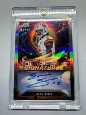 2025 Topps Cosmic Chrome Solar Flares Signatures Emeka Egbuka #SFS-EE card