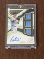 2023 Panini Immaculate Collection Prospect Triple Memorabilia Signatures Emerson Hancock #PTS-EH card