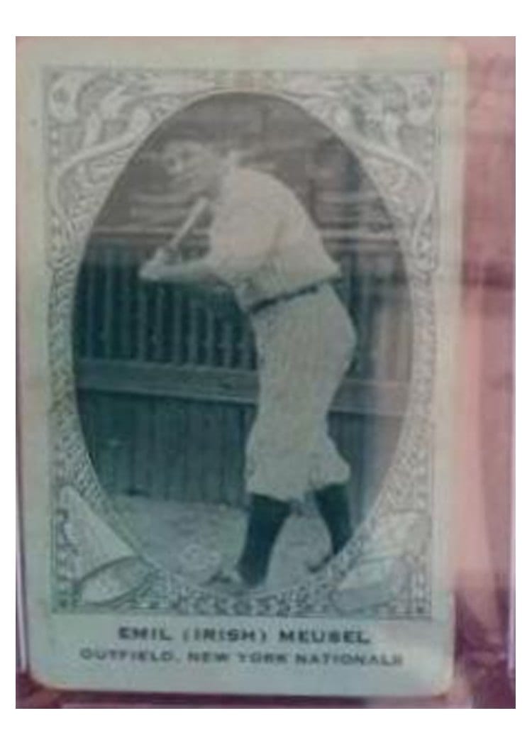 1922 E120 American Caramel Emil Irish Meusel card