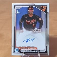 2024 Bowman Chrome Prospects Autographs Emilio Sanchez #CPA-ES card