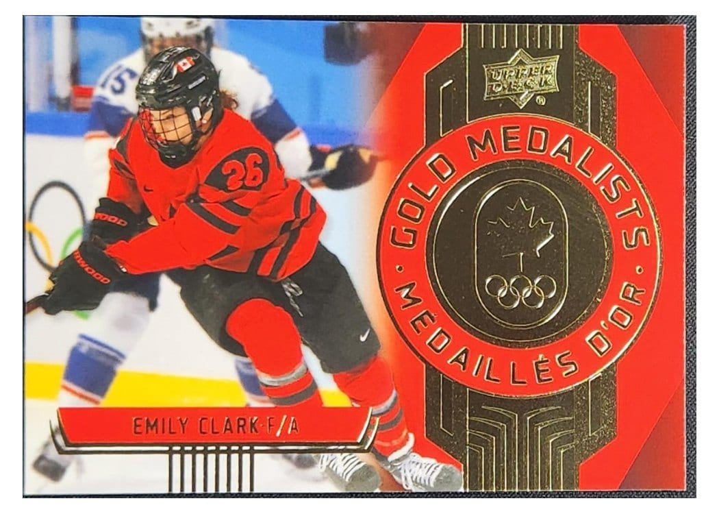 2025 Upper Deck Tim Hortons Team Canada Gold Medalist Emily Clark #GM-14 card