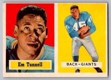1957 Topps Emlen Tunnell #35 card
