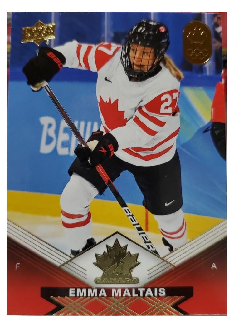 2025-26 Tim Hortons Team Canada Olympic Hockey Base Set Emma Maltais #95 card