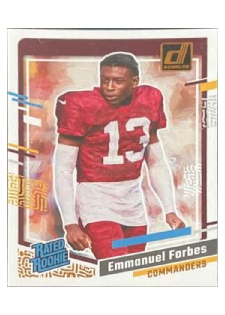 2023 Donruss Rated Rookie Portrait Emmanuel Forbes #44 card