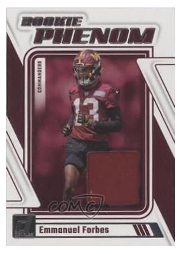 2023 Donruss Rookie Phenom Jerseys Emmanuel Forbes #RPJ-EFOR card