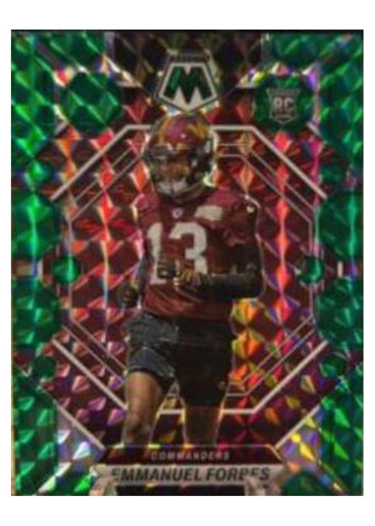 2023 Panini Mosaic Base Set Emmanuel Forbes Green #319 card