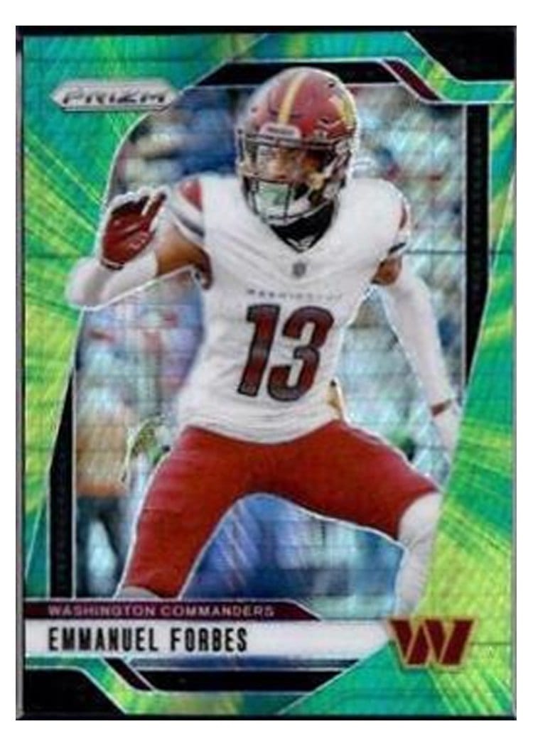 2024 Panini Prizm Base Set Emmanuel Forbes Hyper #291 card