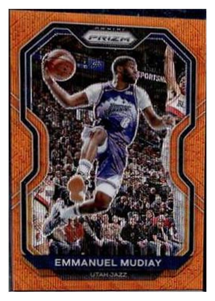 2020-21 Panini Prizm Base Set Emmanuel Mudiay Orange Wave Prizm #176 card
