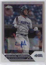 2023 Topps Pro Debut Chrome Autographs Refractor Emmanuel Rodriguez #PDC-27 card