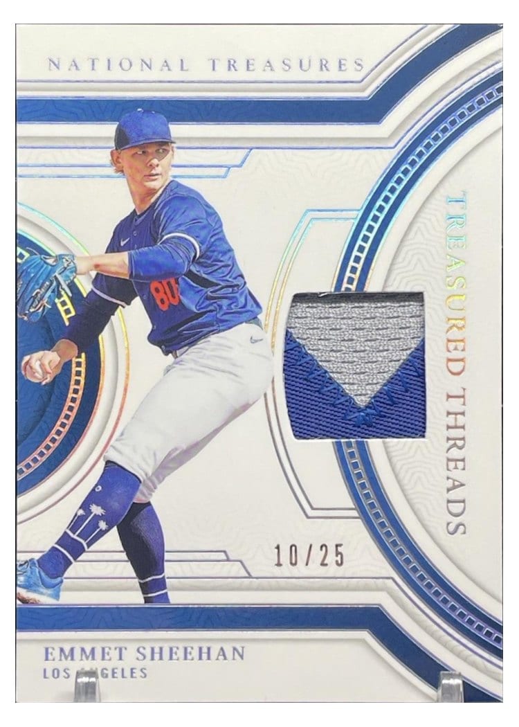 2024 Panini National Treasures Treasured Threads Emmet Sheehan #30 card