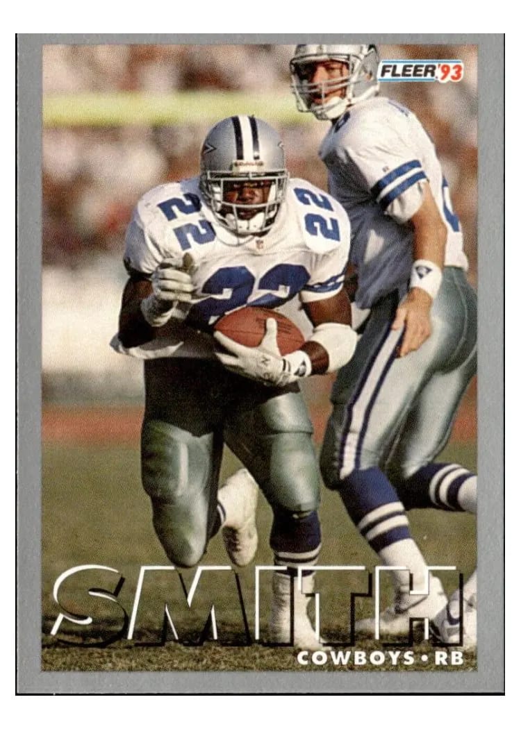 1993 Fleer Shell FACT Emmitt Smith #7 card