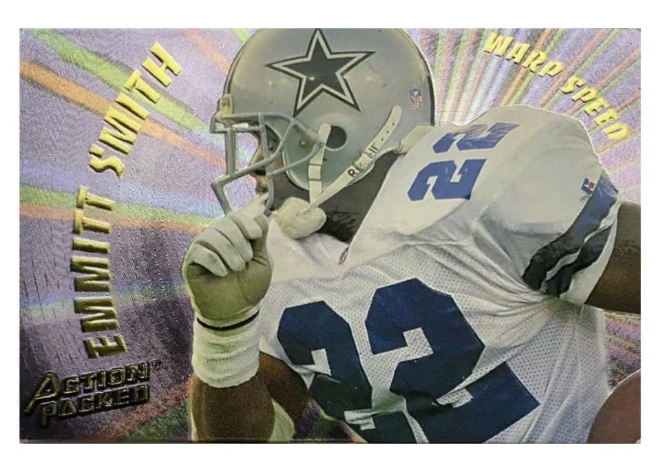 1994 Action Packed Warp Speed Emmitt Smith #WS1 card