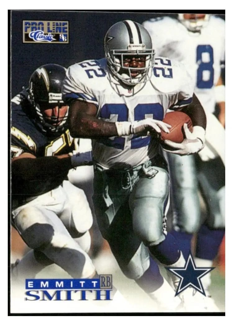 1996 Pro Line Emmitt Smith card