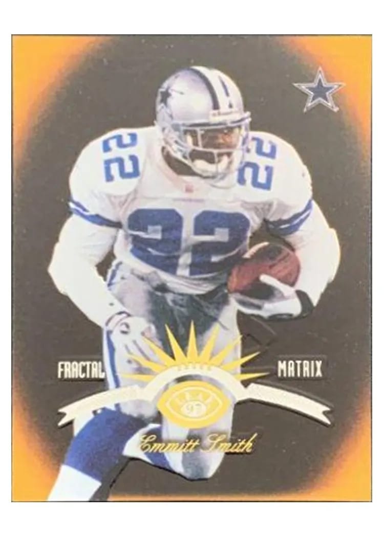 1997 Leaf Emmitt Smith Fractal Matrix #10 card