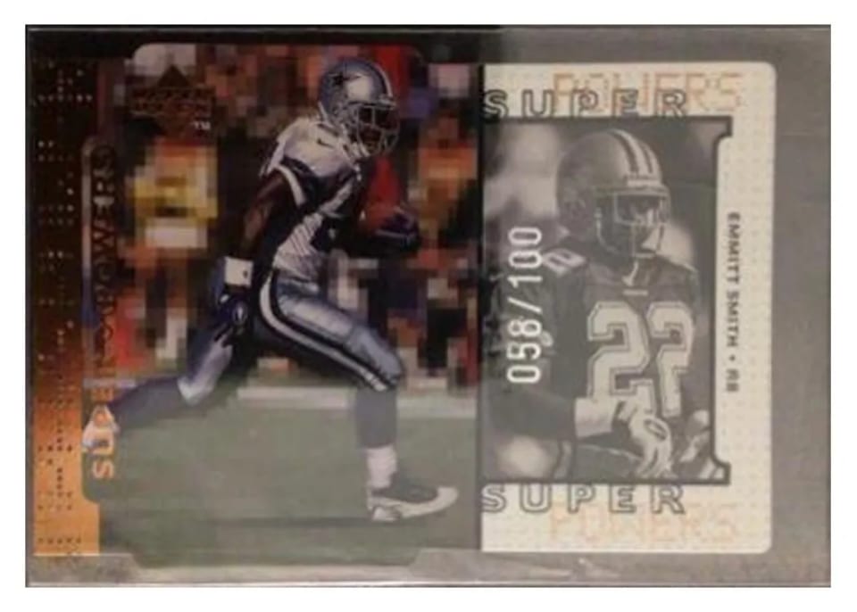 1998 Upper Deck Super Powers Emmitt Smith Bronze Die Cut #S22