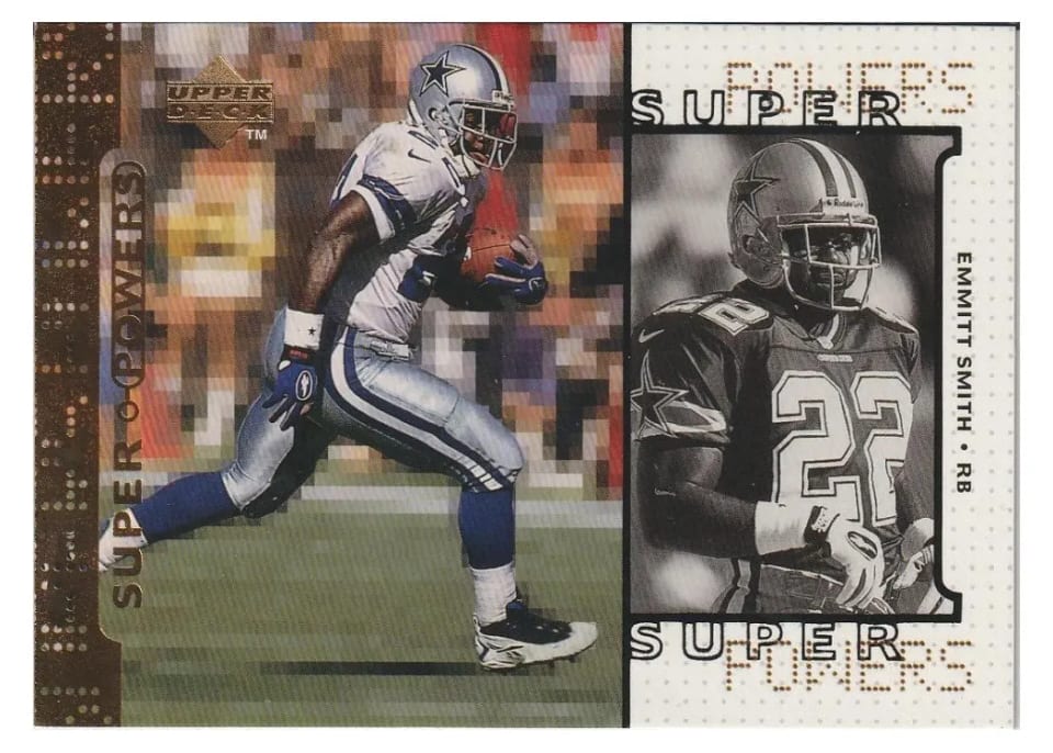 1998 Upper Deck Super Powers Emmitt Smith #S22 card