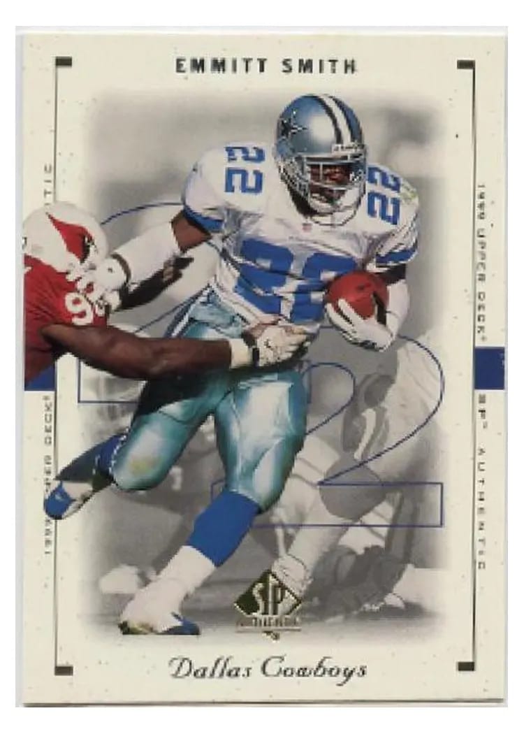 1999 SP Authentic Emmitt Smith #23 card