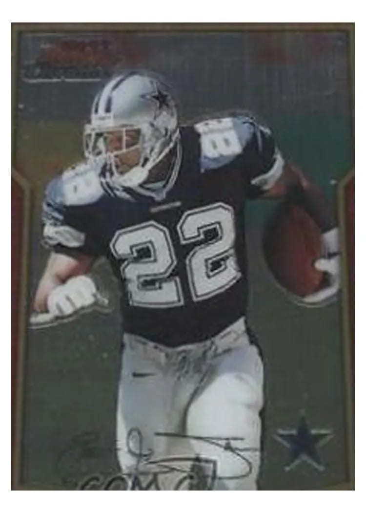 2000 Bowman Chrome Emmitt Smith #123 card