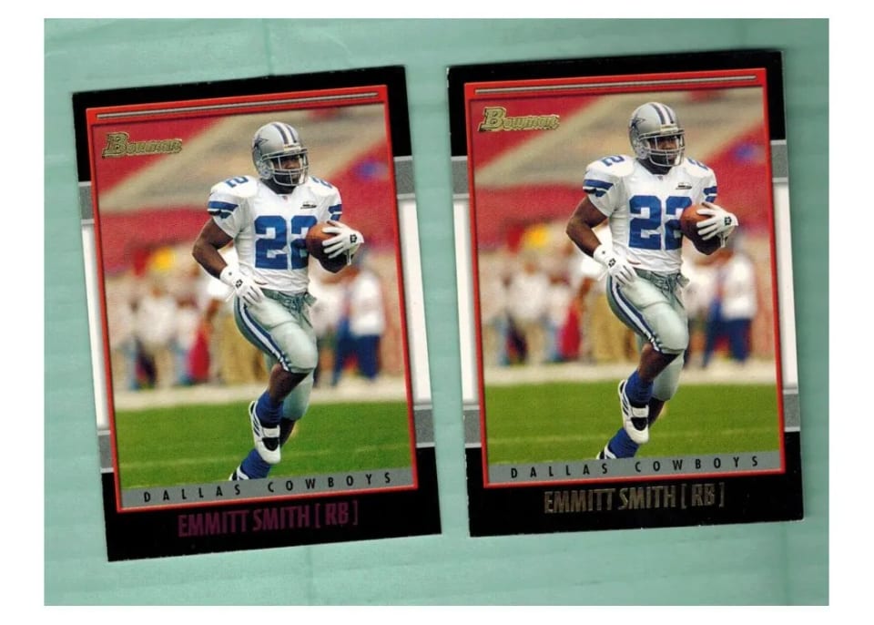 2001 Bowman Emmitt Smith #1 card