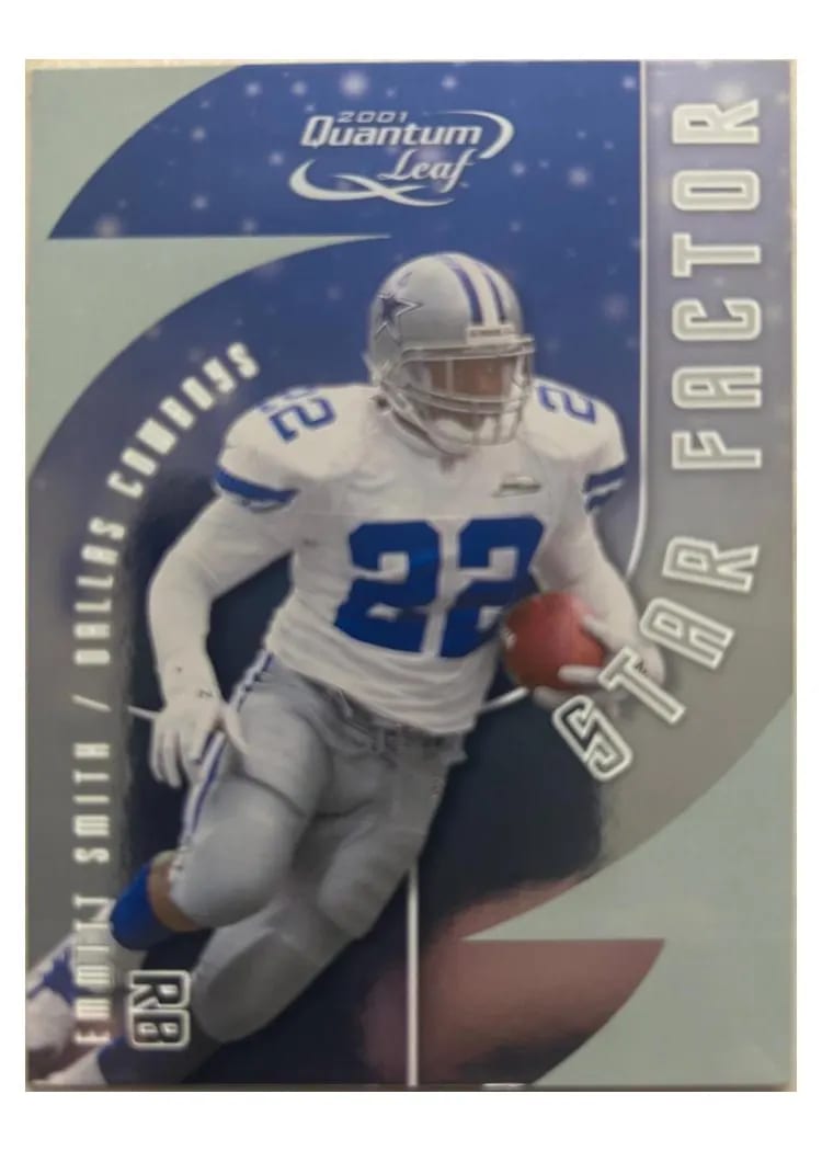 2001 Quantum Leaf Star Factor Emmitt Smith #SF-36 card