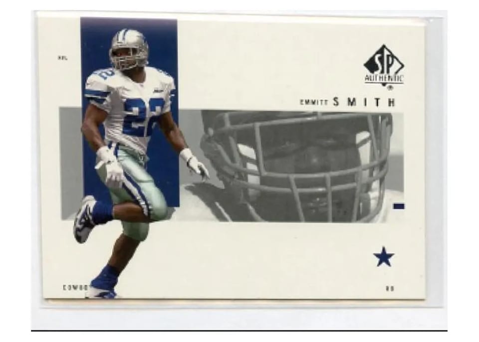 2001 SP Authentic Emmitt Smith #26 card