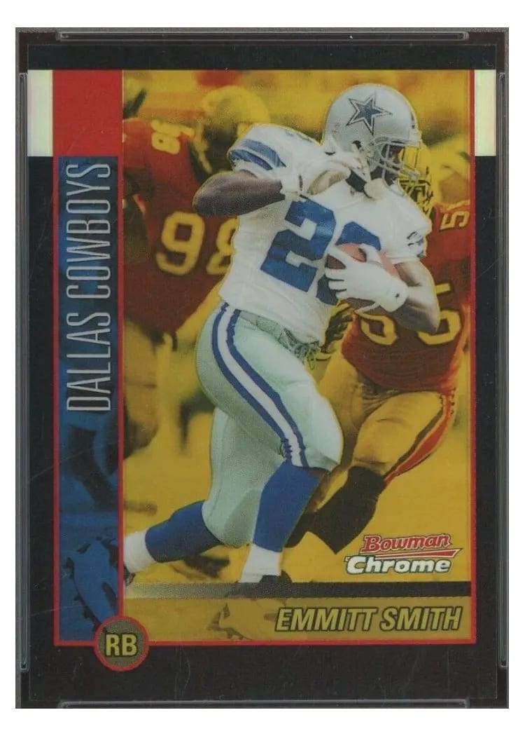 2002 Bowman Chrome Emmitt Smith #1 card