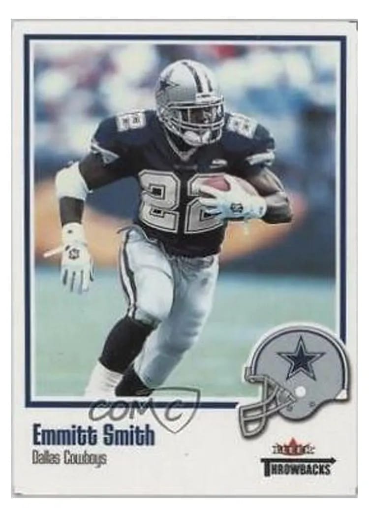 2002 Fleer Throwbacks Emmitt Smith #81 card