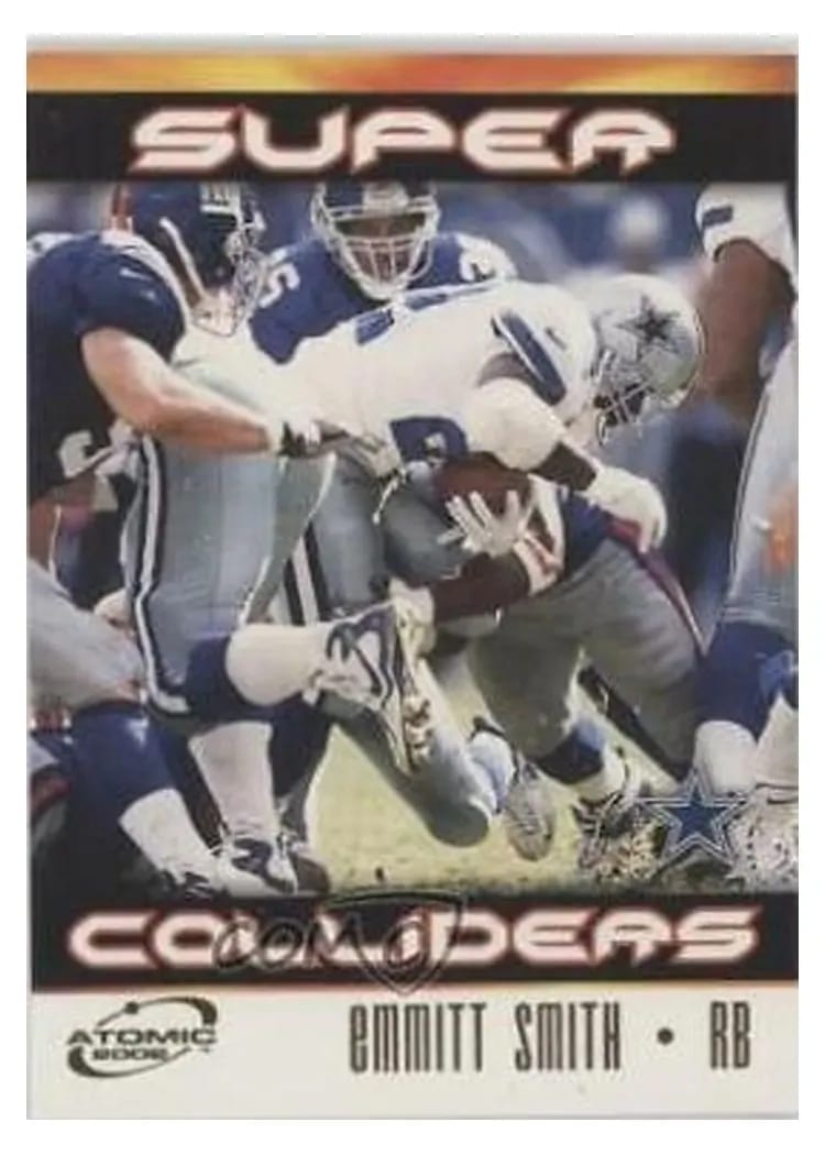 2002 Pacific Atomic emmitt smith card