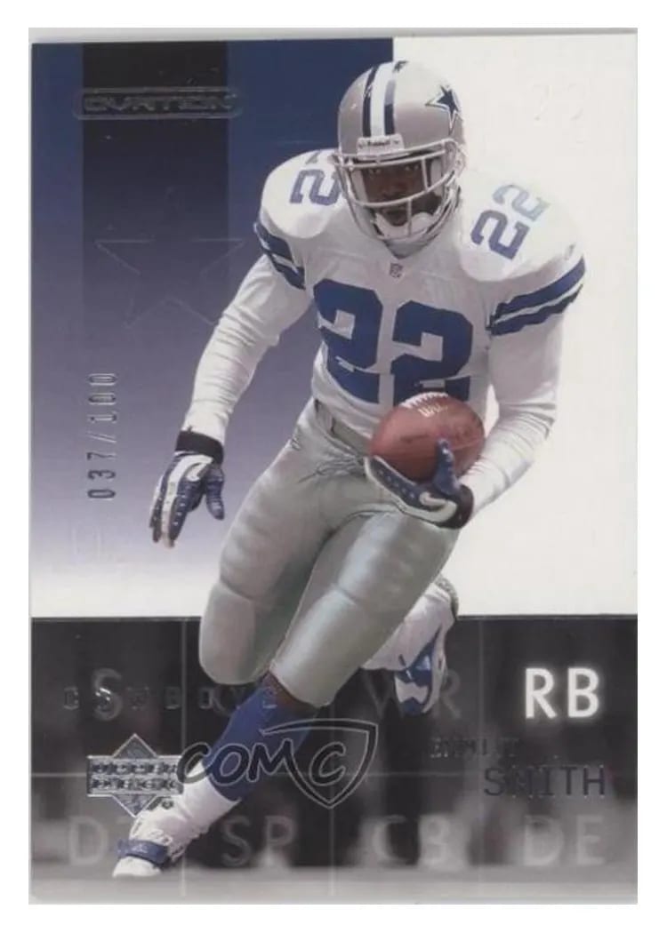 2002 Upper Deck Ovation Emmitt Smith Silver #24 card