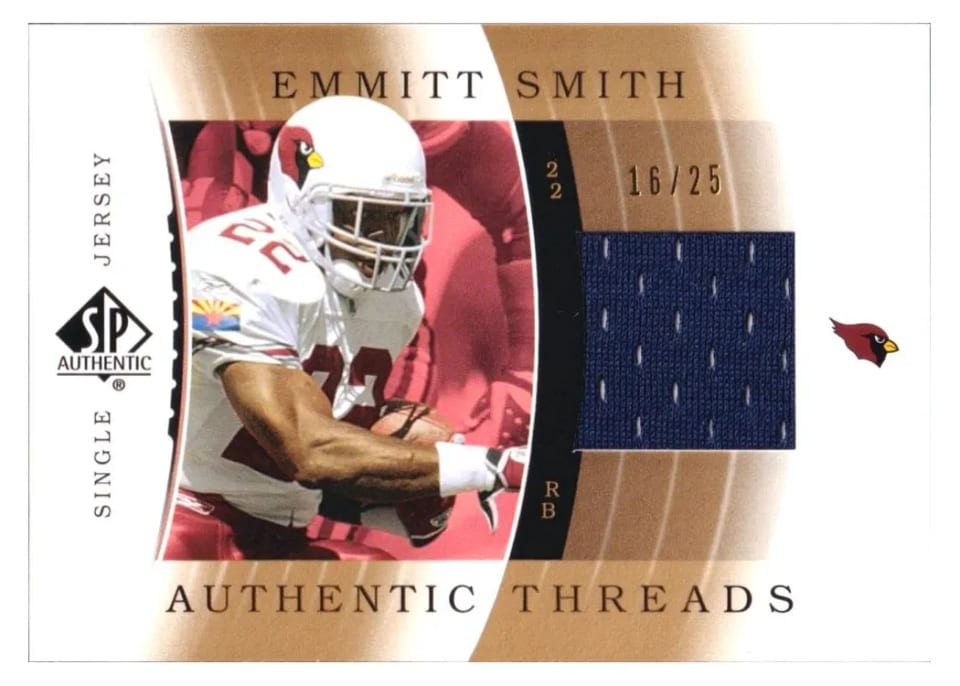 2003 SP Authentic Threads Emmitt Smith #JC-ES card