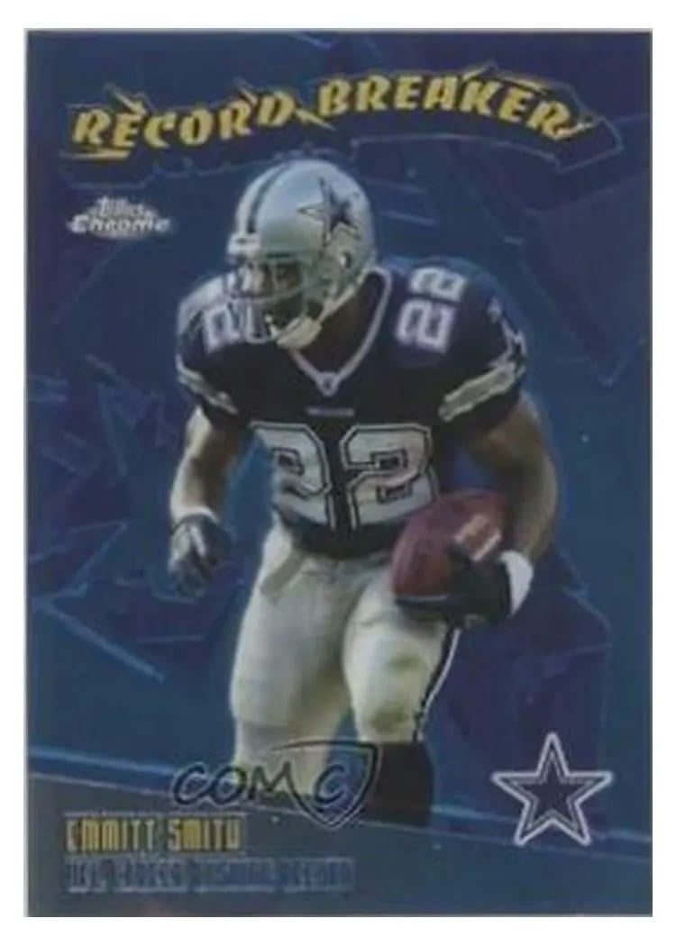 2003 Topps Chrome Record Breakers Emmitt Smith #RB9 card