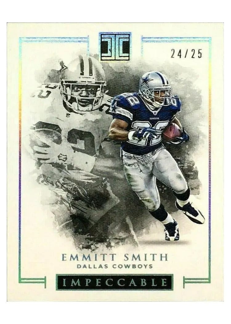 2016 Panini Impeccable Emmitt Smith #34 card