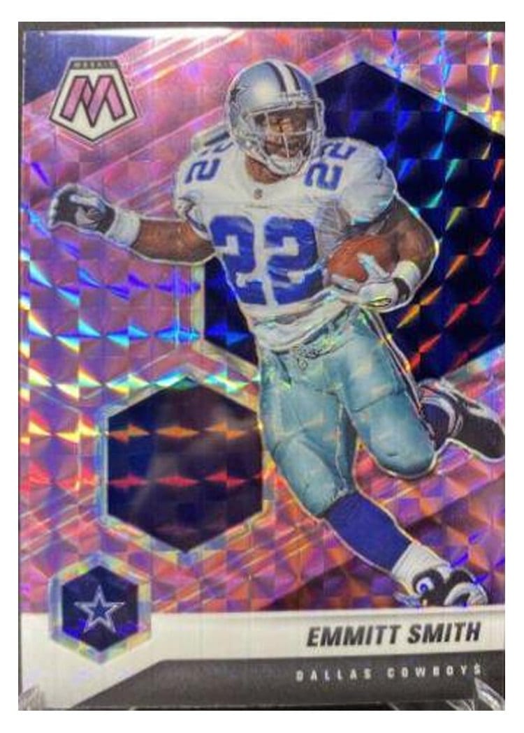 2021 Panini Mosaic Base Set Emmitt Smith Purple Mosaic #64 card