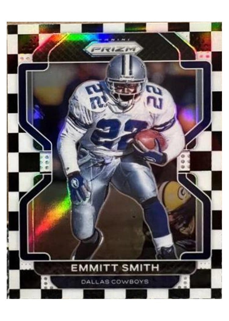 2021 Panini Prizm Base Set Emmitt Smith Black and White Checker Prizm #248 card