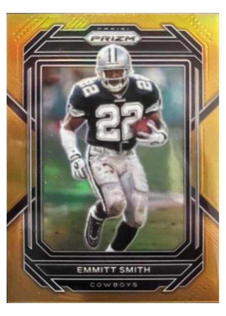 2022 Panini Prizm Base Set Emmitt Smith Gold #85 card