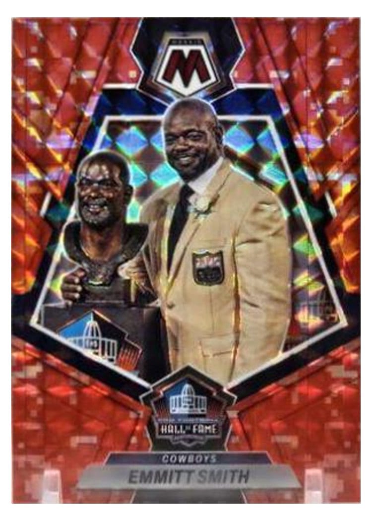 2023 Panini Mosaic Base Set Emmitt Smith Camo Red #280 card