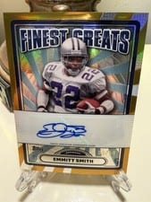 2024 Finest Finest Greats Autographs Emmitt Smith #FG-ES card