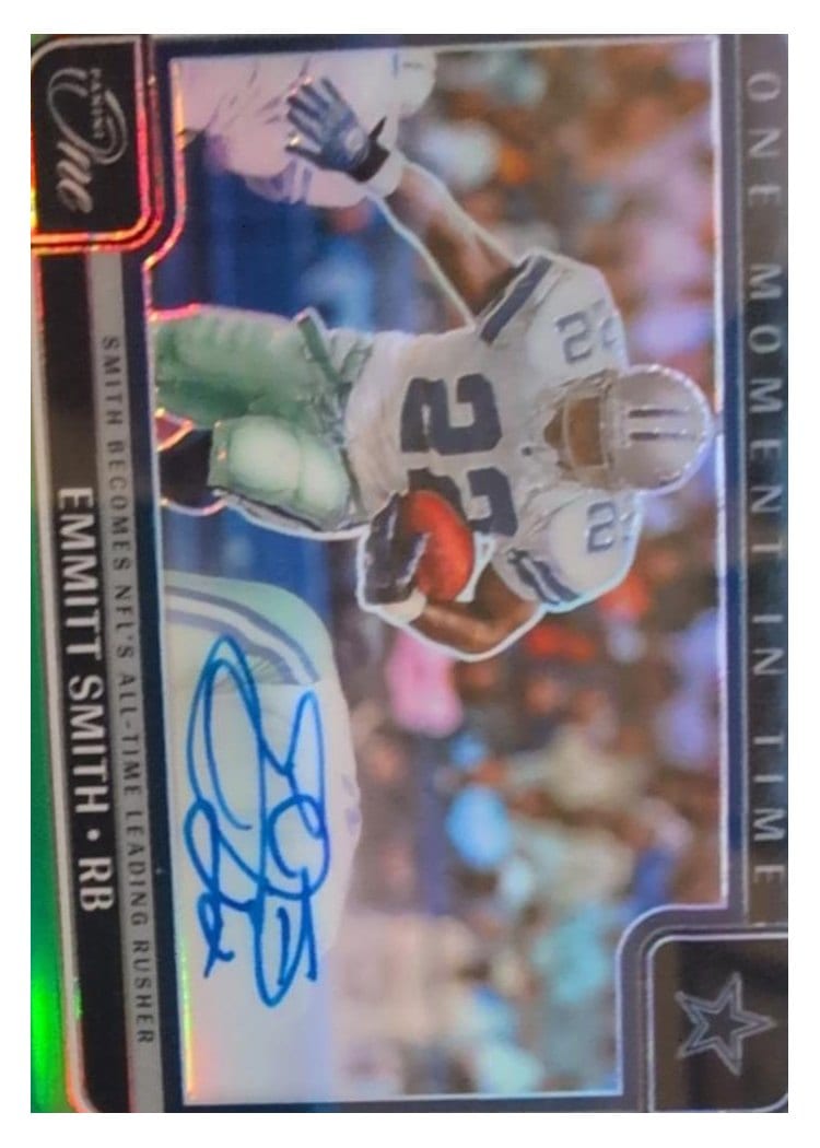 2024 Panini One One Moment in Time Autographs Emmitt Smith #382 card