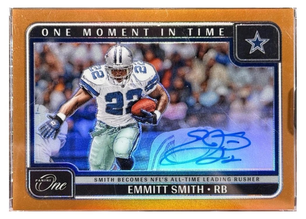 2024 Panini One One Moment in Time Autographs Emmitt Smith #382 card