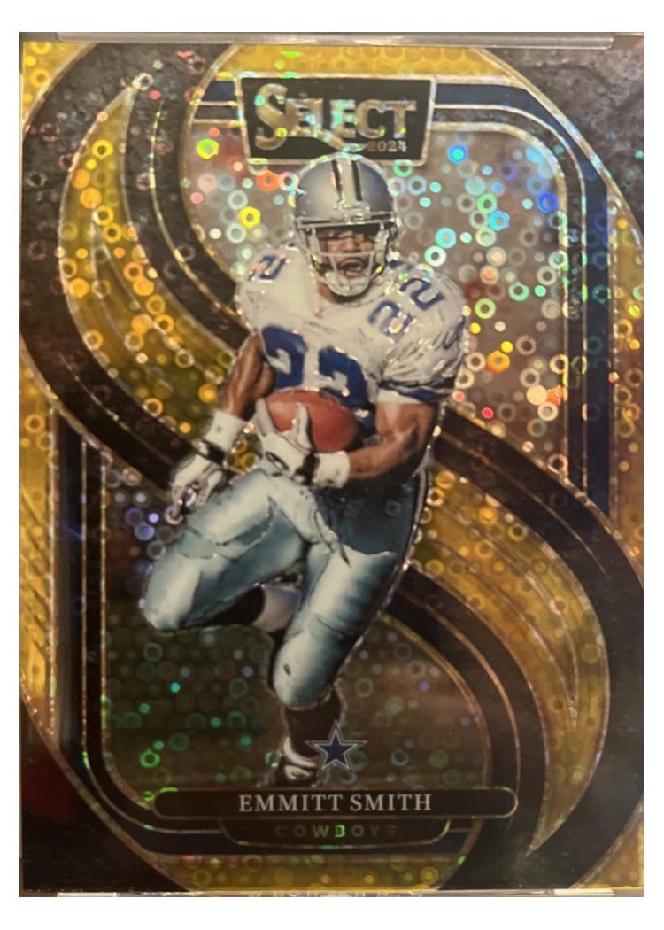 2024 Panini Select Base Set Emmitt Smith Gold Mojo #155 card